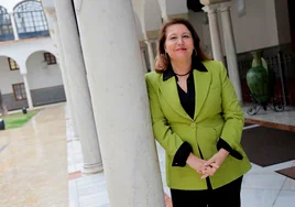 Carmen Crespo, el pasado jueves en el Parlamento de Andalucía.