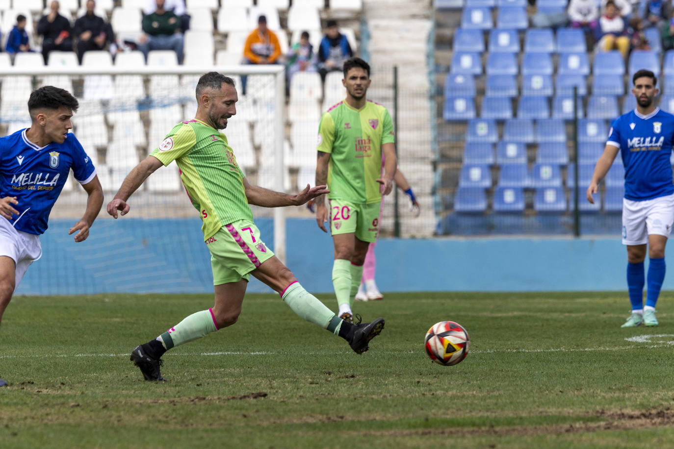 Las mejores imágenes del Melilla-Málaga