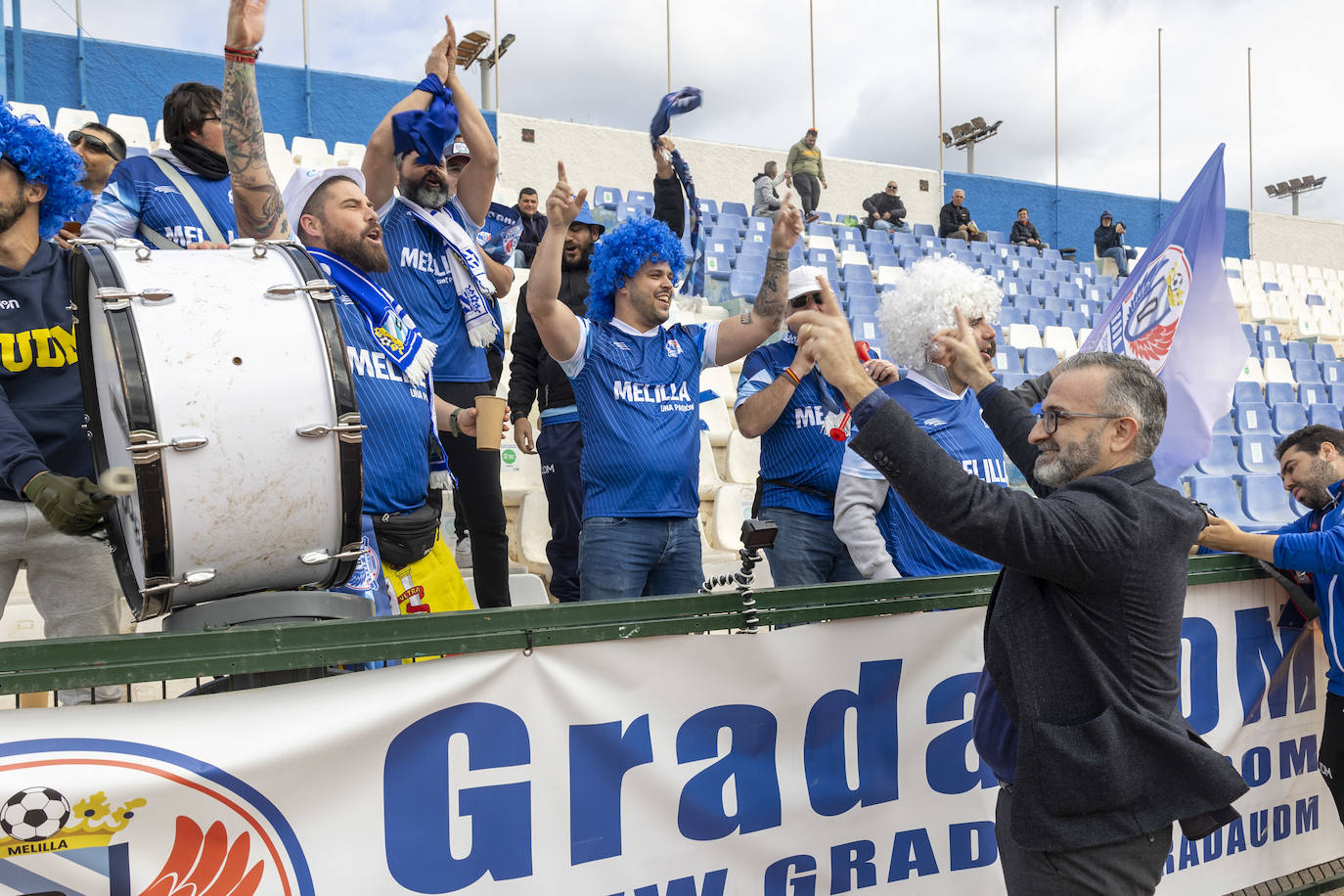 Las mejores imágenes del Melilla-Málaga