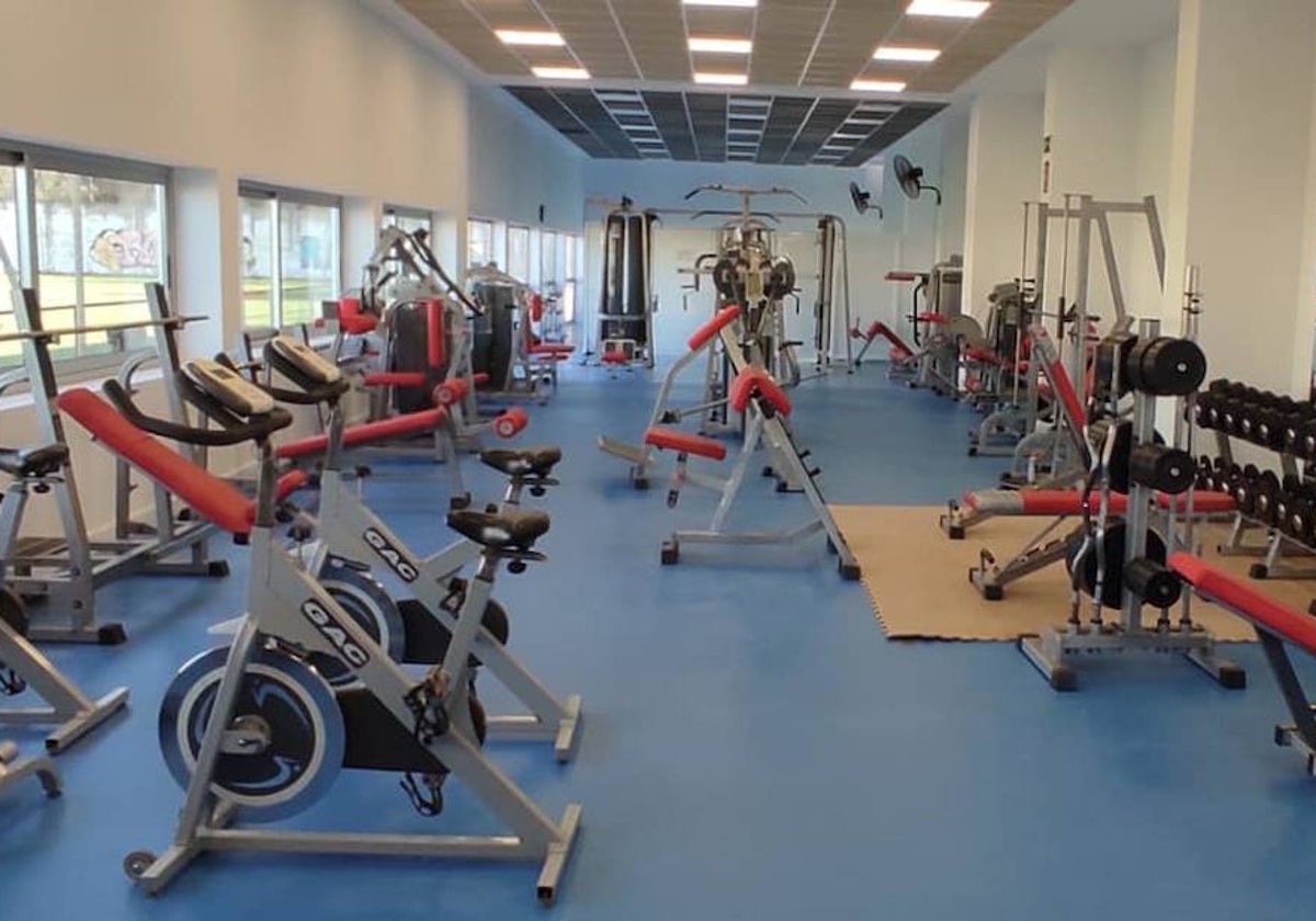 La nueva sala de musculación del gimnasio municipal.