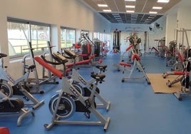 La nueva sala de musculación del gimnasio municipal.