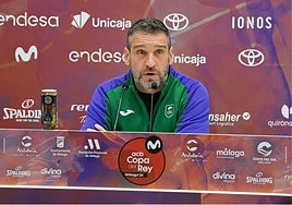Ibon Navarro, en la previa ante el Lenovo Tenerife.