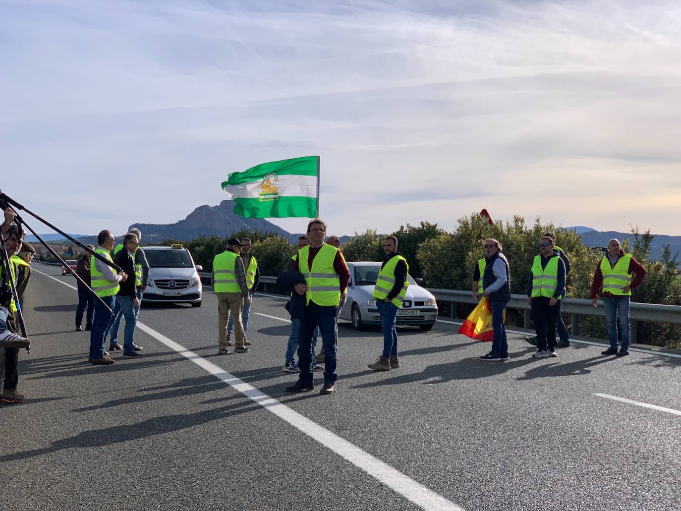 Los tractores vuelven a cortar varias carreteras en la provincia Málaga