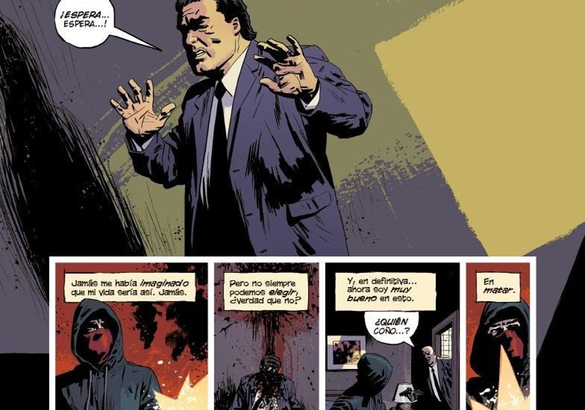 Una de las páginas iniciales del cómic Kill or Be Killed.