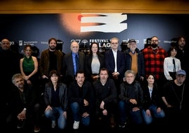 Los directores de la sección oficial, en la presentación en Madrid del Festival de Málaga.