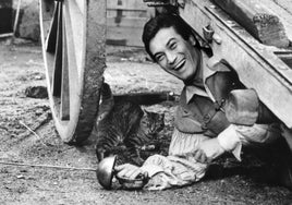 El actor Gérard Barray, en un fotograma de 'Abre los ojos', junto a Eduardo Noriega.