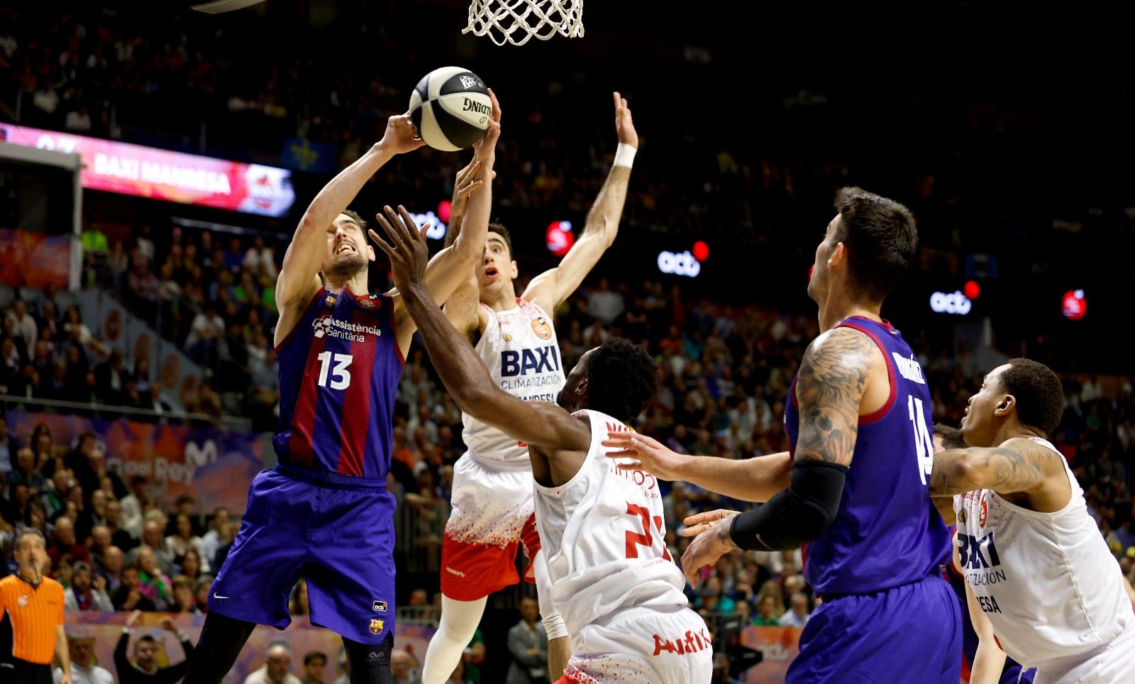 Copa del Rey de baloncesto en Málaga: el Barcelona- Maxi Manresa, en imágenes