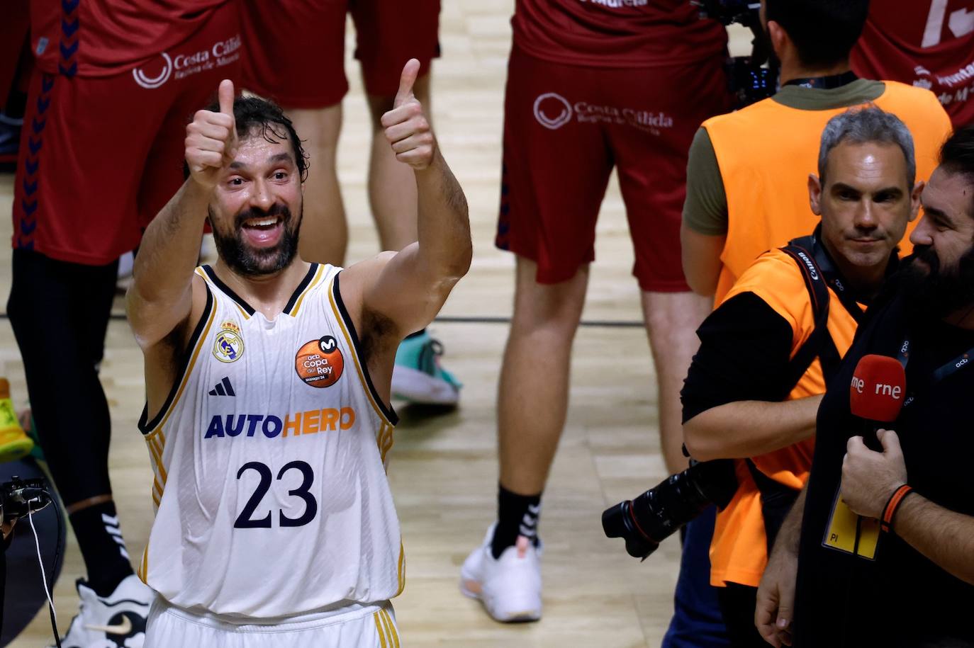 El Real Madrid- UCAM Murcia abrió la Copa del Rey 2024