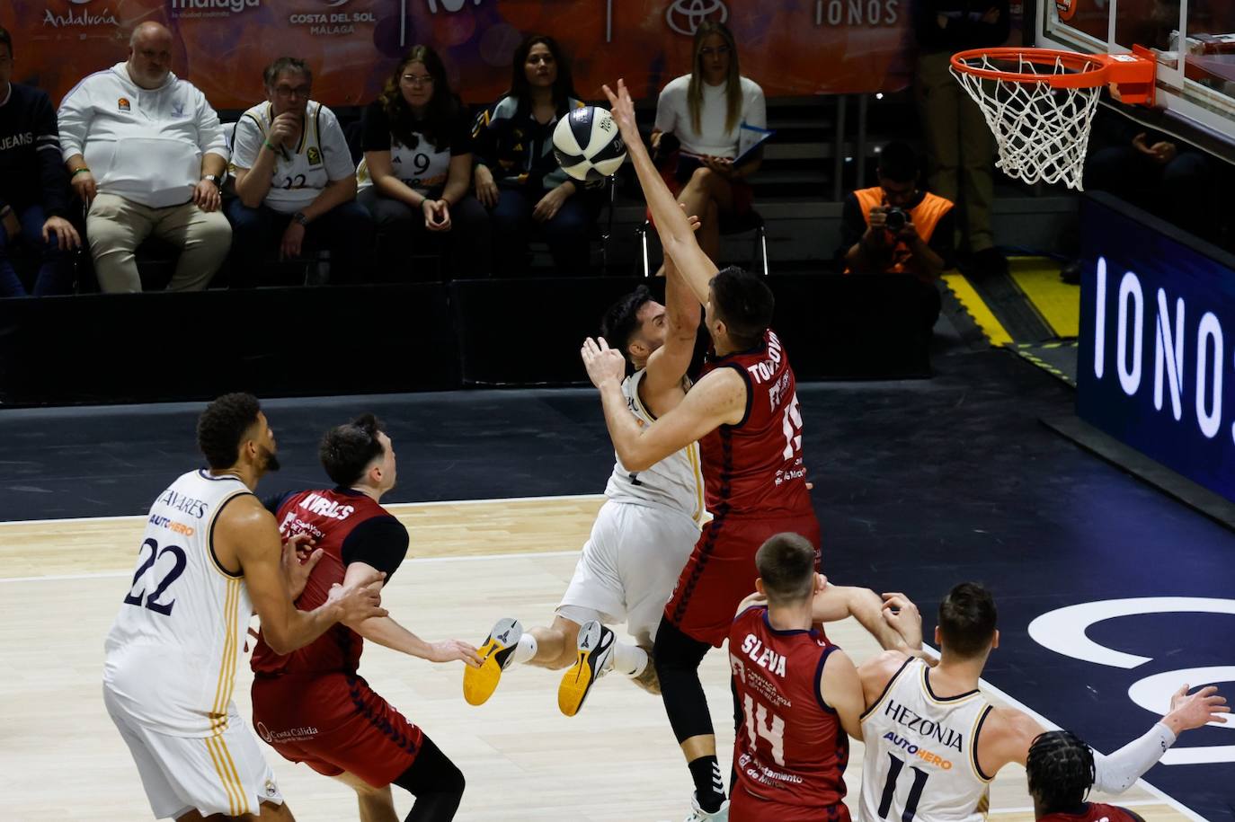 El Real Madrid- UCAM Murcia abrió la Copa del Rey 2024