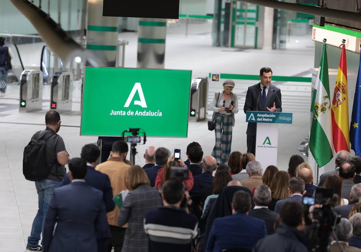 Inauguración el pasado miércoles de las obras del metro.