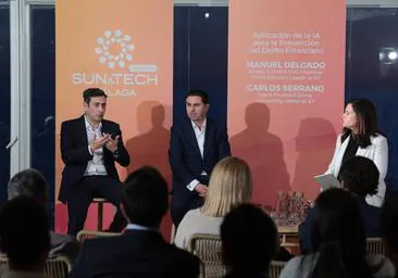 Carlos Serrano, Manuel Delgado y Nuria Triguero.