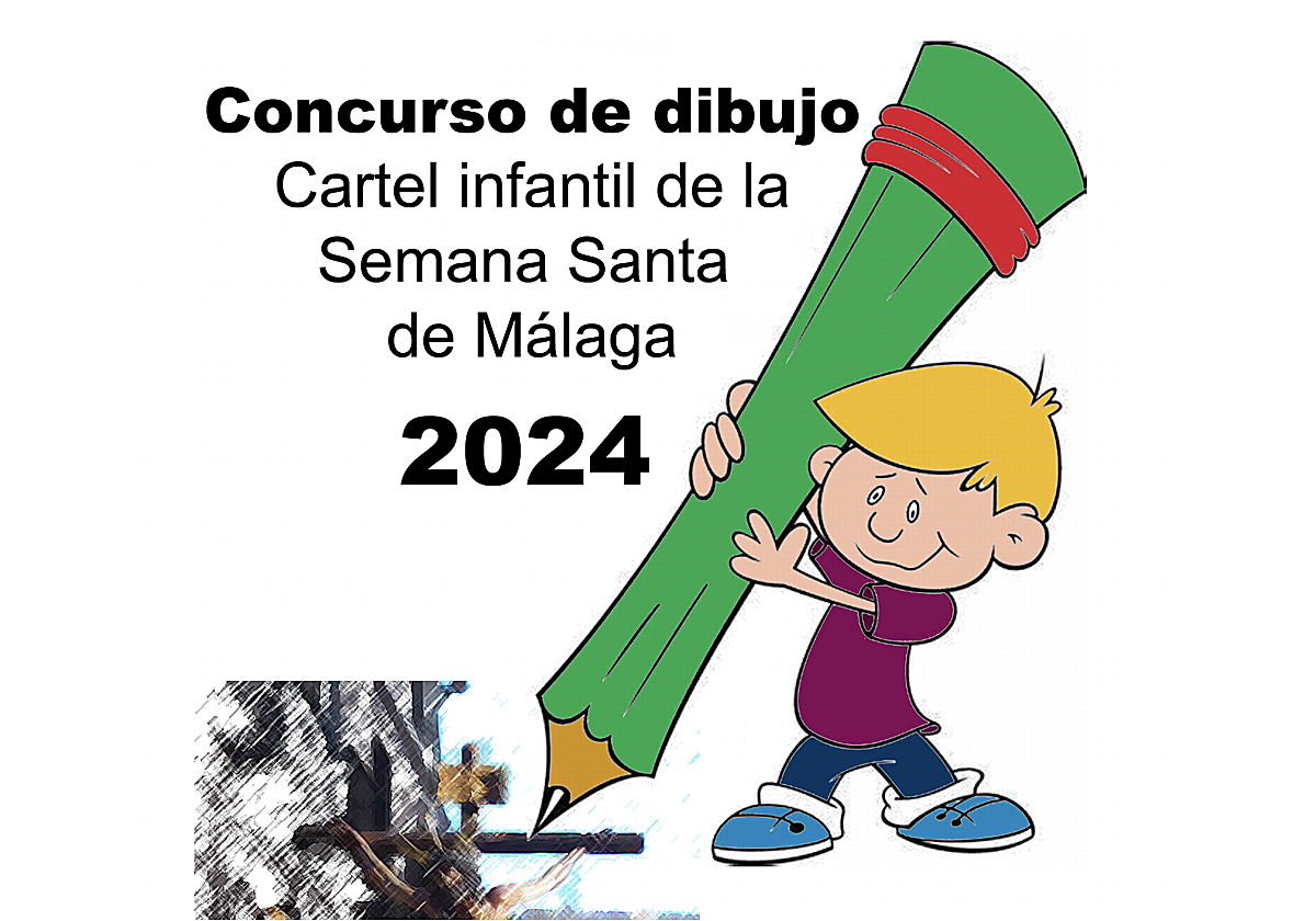 Cartel del concurso infantil organizado por la Agrupación de Cofradías.