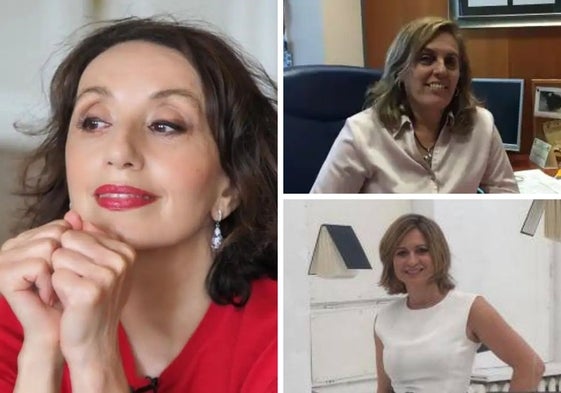 Luz Casal, Lourdes García Ortiz y Axia Portero, de izquierda a derecha.