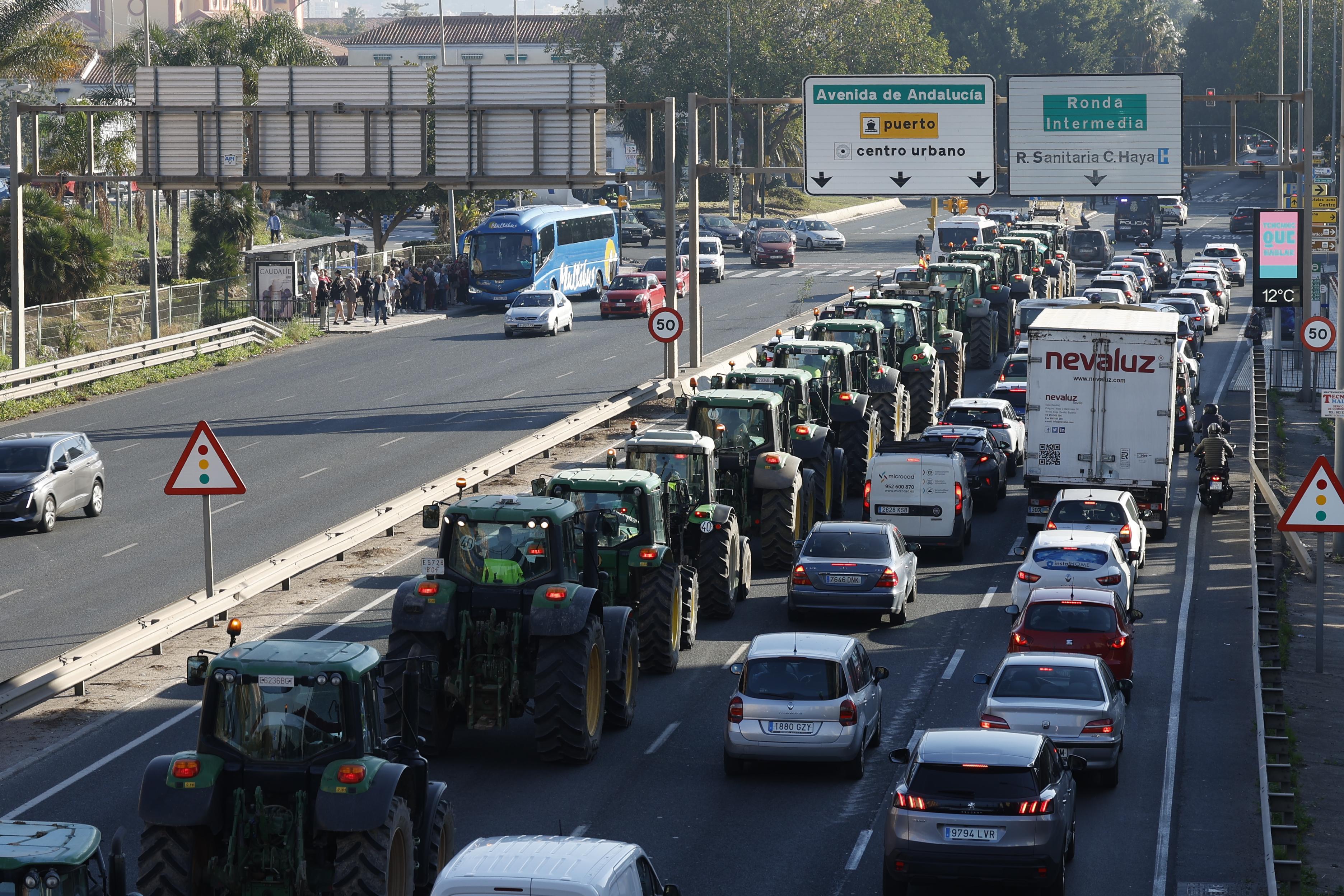 Tractorada en la capital.