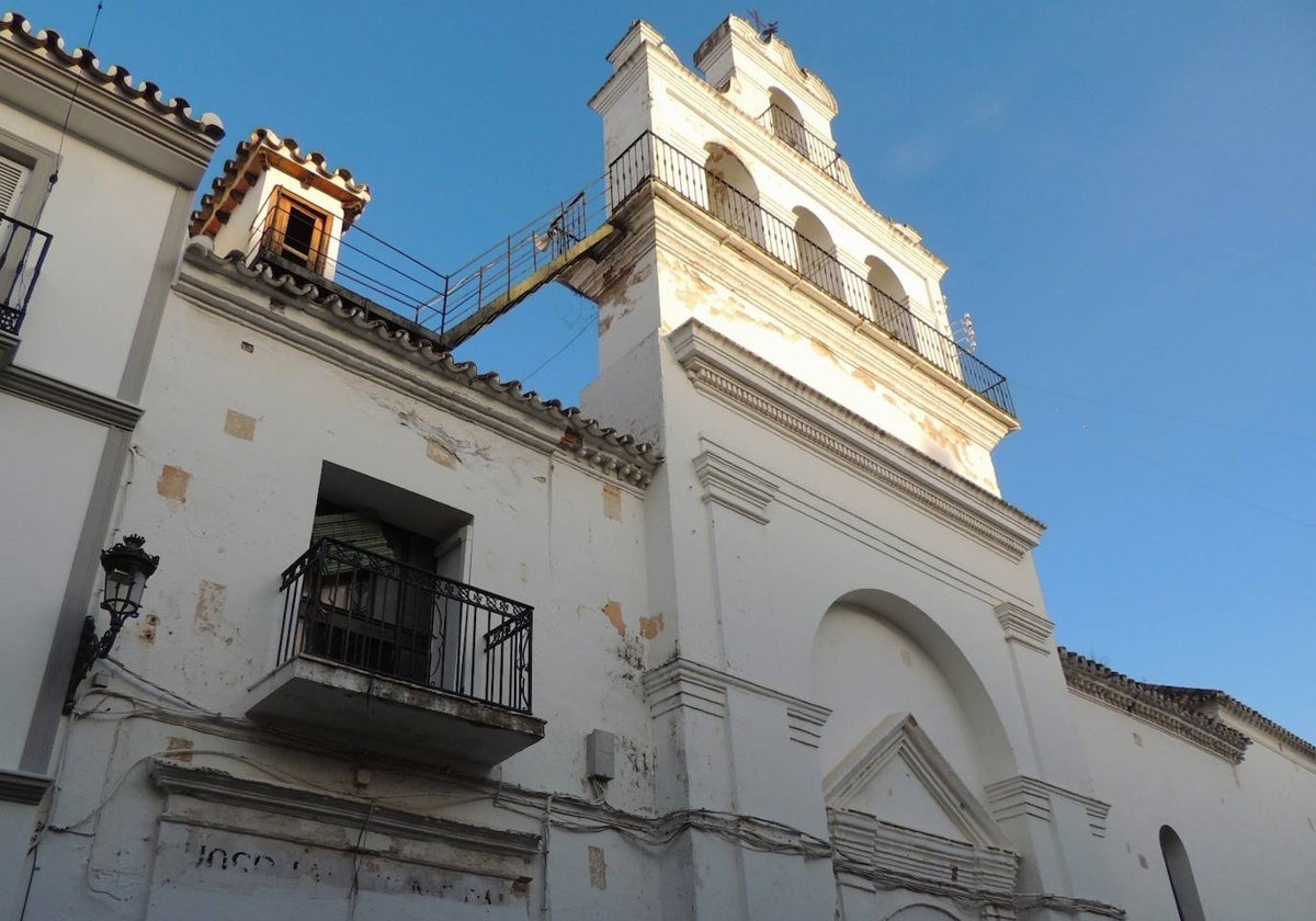 El Hospital de la Caridad de Coín durante su rehabilitación.