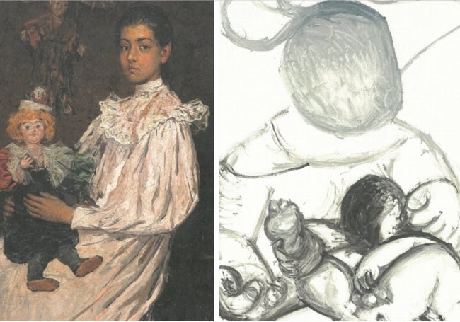 'Lola con una muñeca' (c. 1896) y 'Maternidad' (1970).