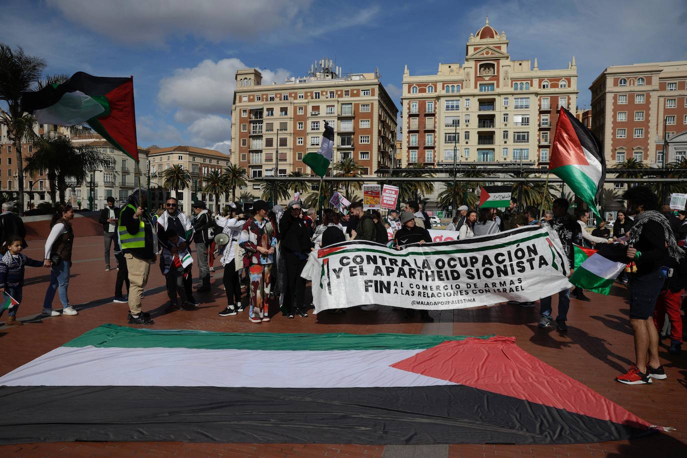 Manifestación en Málaga por la paz en Gaza