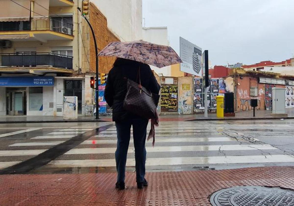 Una borrasca dejará lluvias este lunes en Málaga