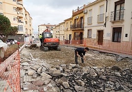 Una de las actuaciones en materia hídrica que se llevan a cabo en Coín.