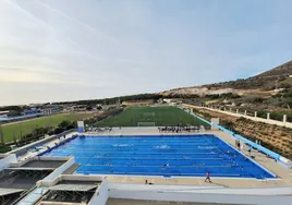Complejo de piscinas de Torremolinos.