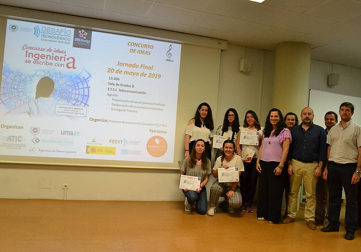 Algunos de los premiados del Desafío Tecnológico en una edición anterior.