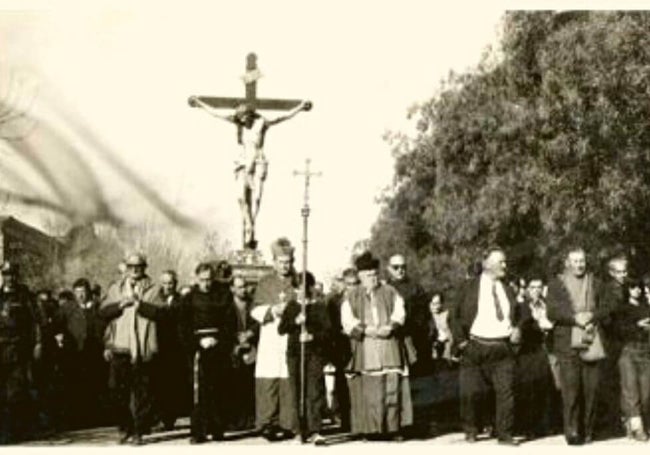 Procesión a mediados del siglo XX,