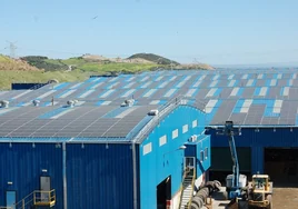 Placas fotovoltaicas para el uso de energía renovable.