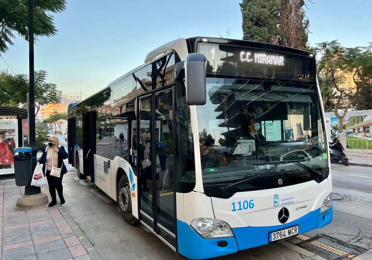 Autobús de la línea 1, la circular de Fuengirola.