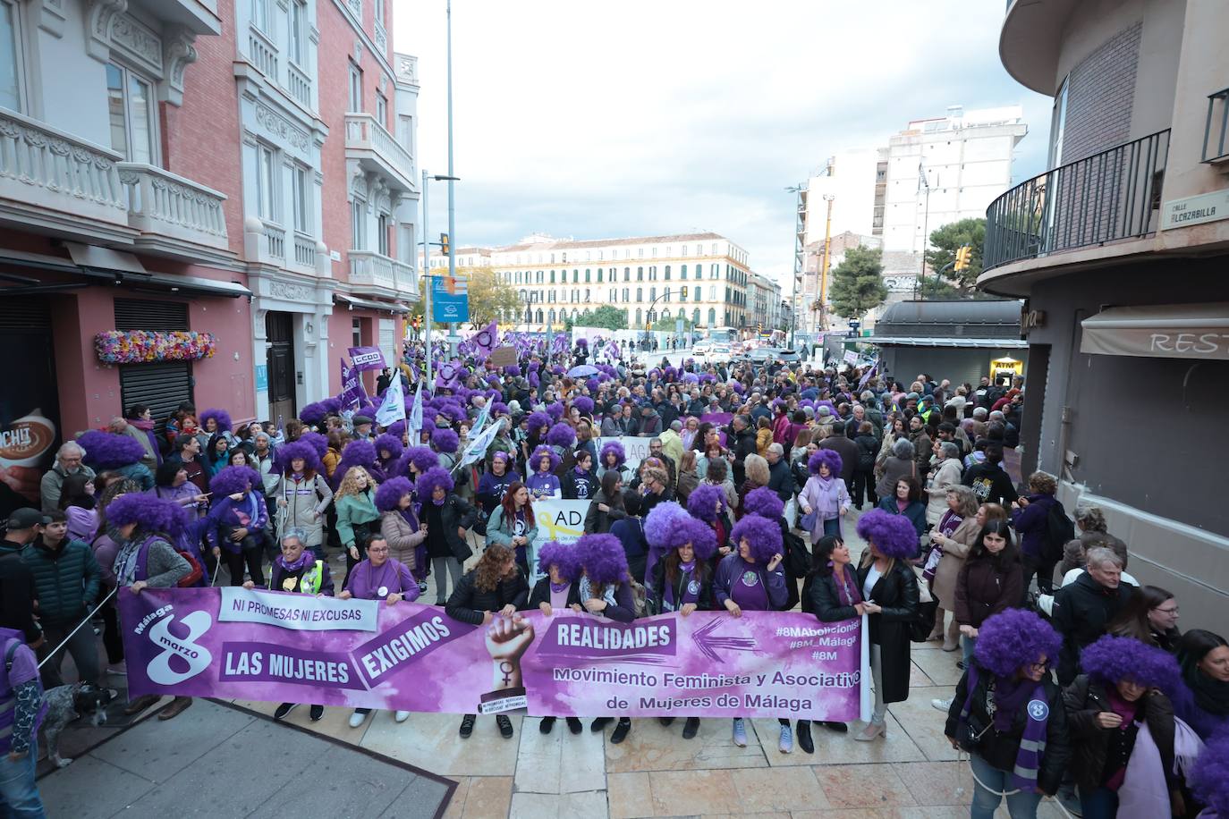 Manifestación por el 8M en Málaga