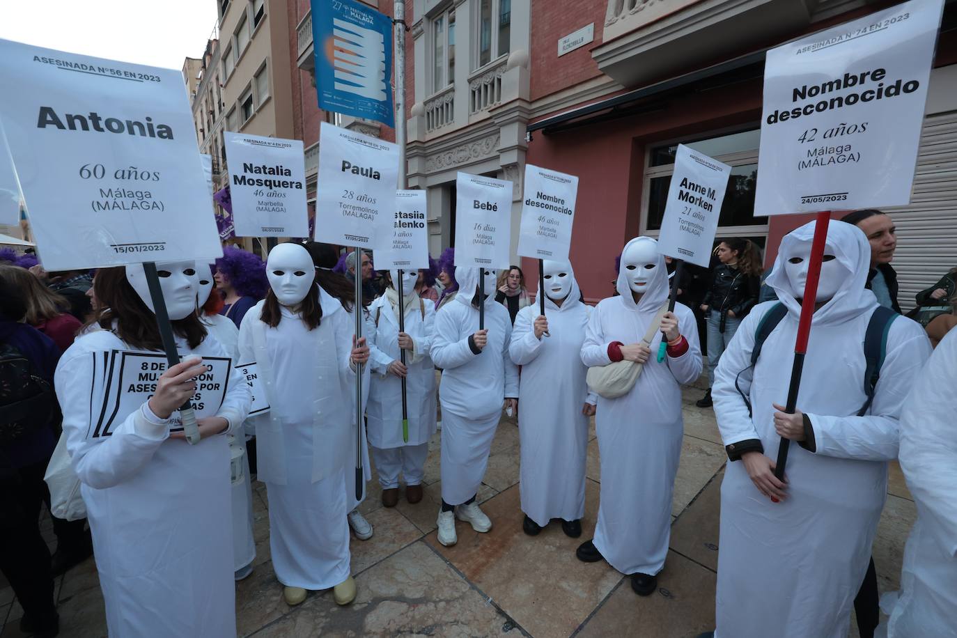 Manifestación por el 8M en Málaga