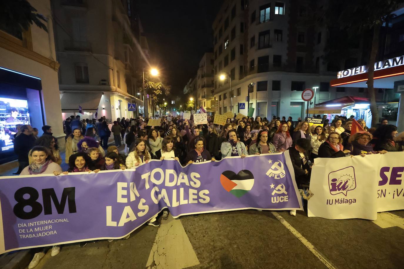 Manifestación por el 8M en Málaga