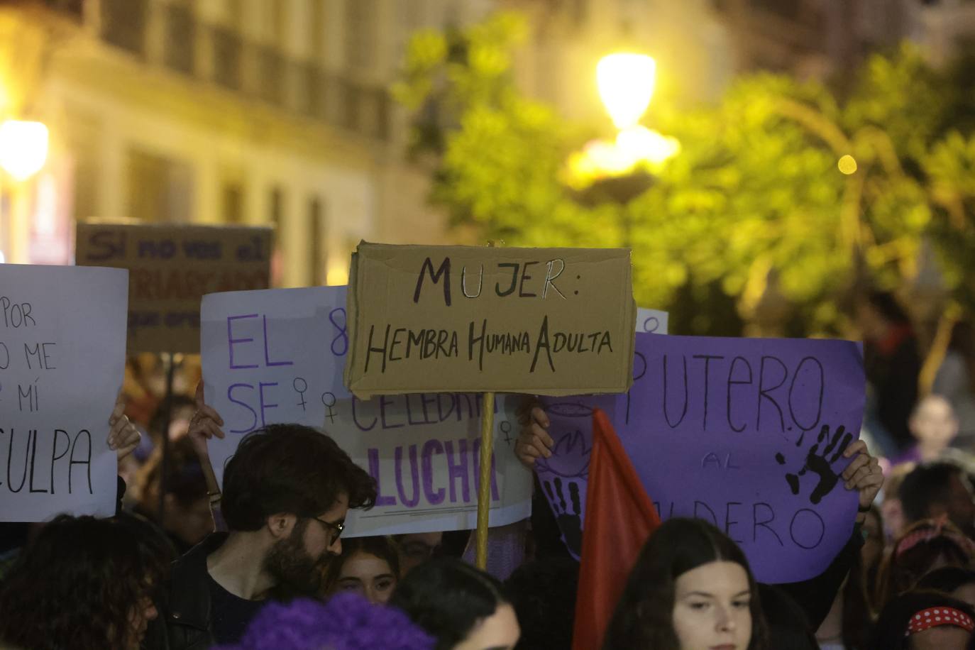 Manifestación por el 8M en Málaga