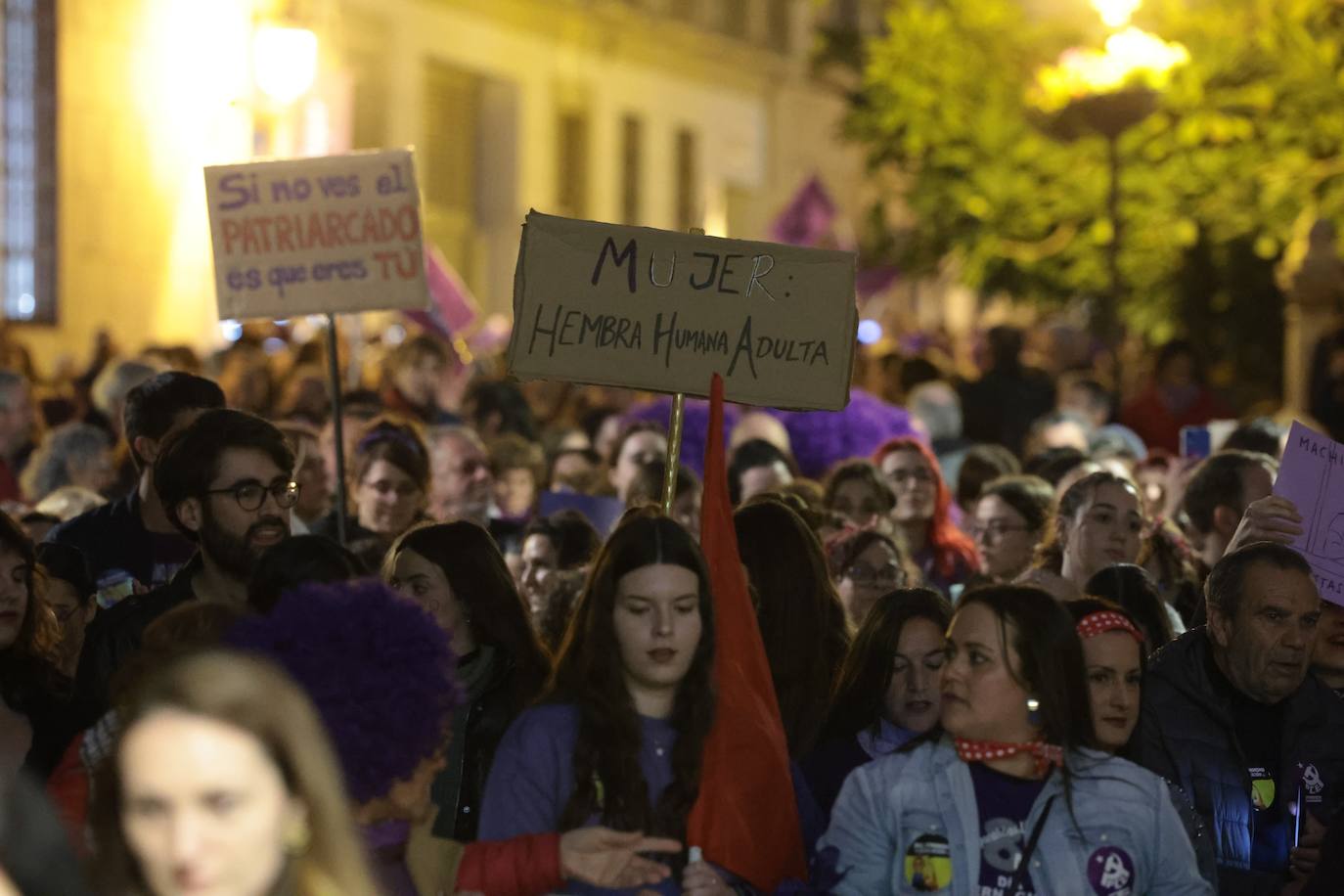 Manifestación por el 8M en Málaga