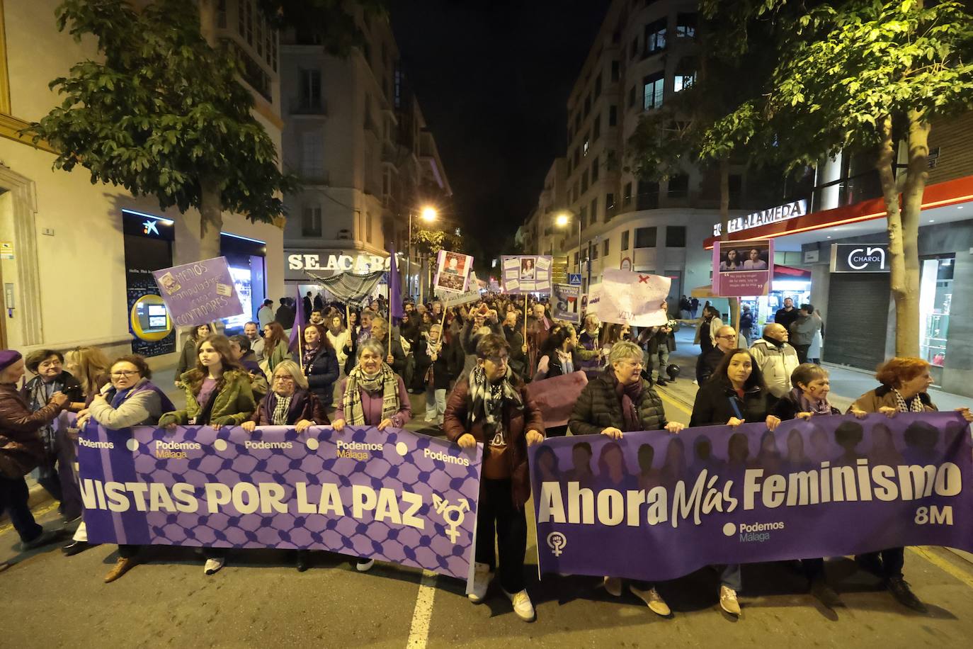 Manifestación por el 8M en Málaga