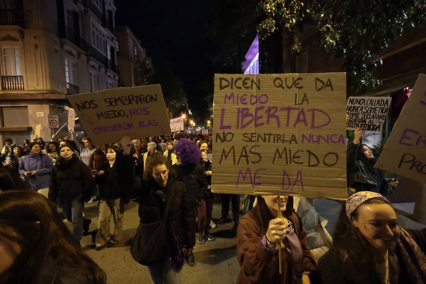 Manifestación por el 8M en Málaga