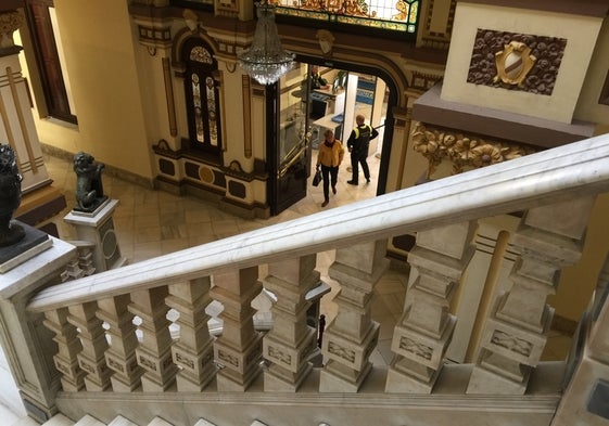 Interior del Ayuntamiento de Málaga.