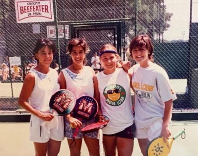 Unos de los primeros torneos de la malagueña, en el Circuito Beefeter, con unos 18 años.