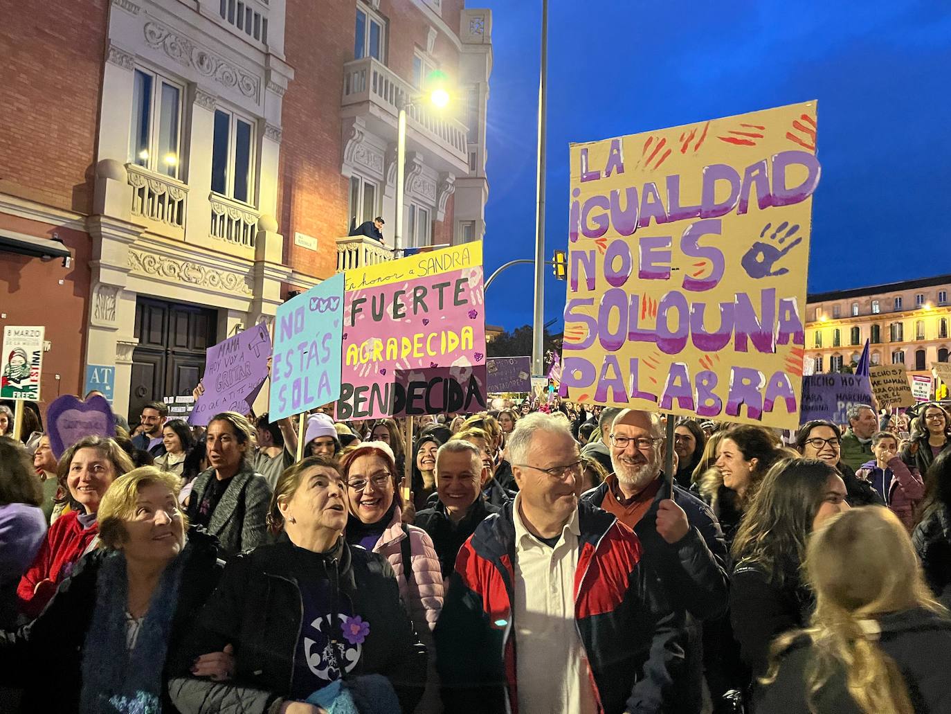 Las pancartas del 8M en Málaga