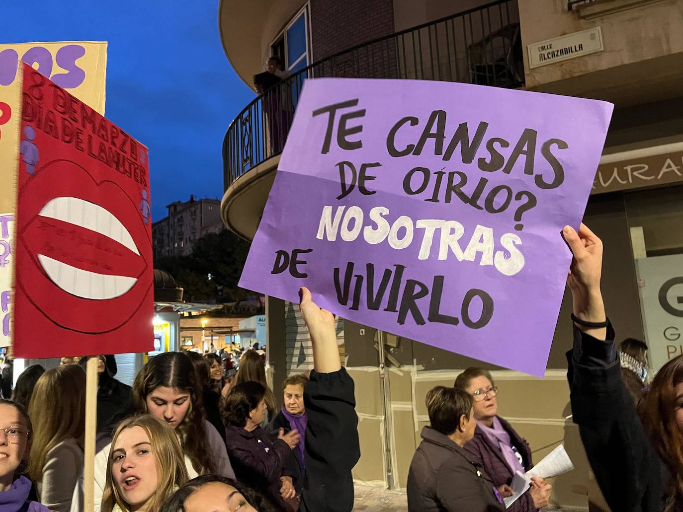 Las pancartas del 8M en Málaga