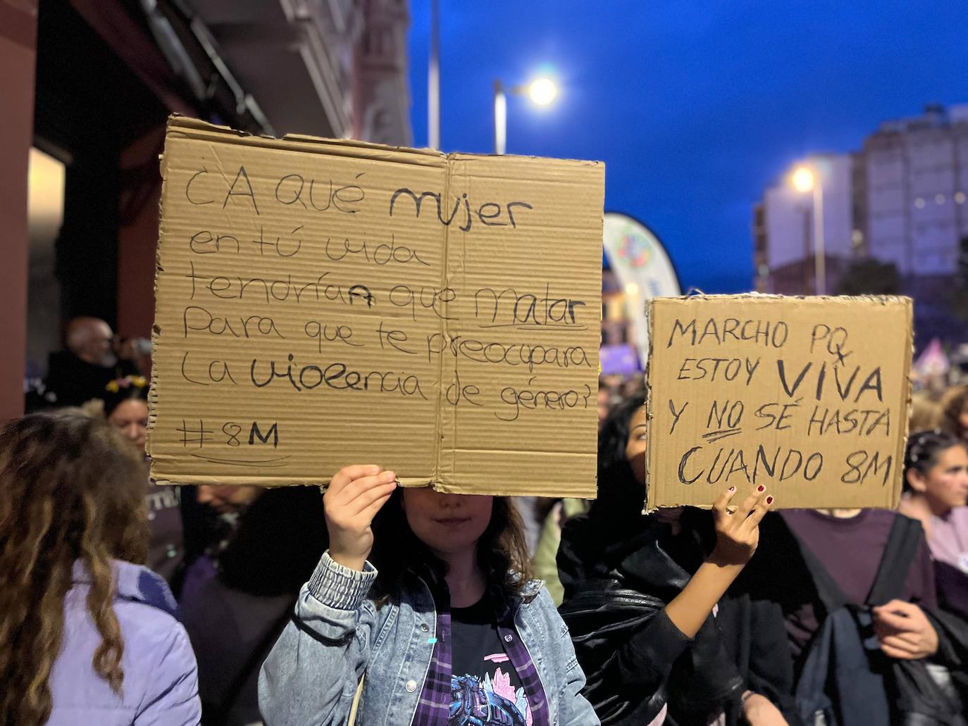 Las pancartas del 8M en Málaga