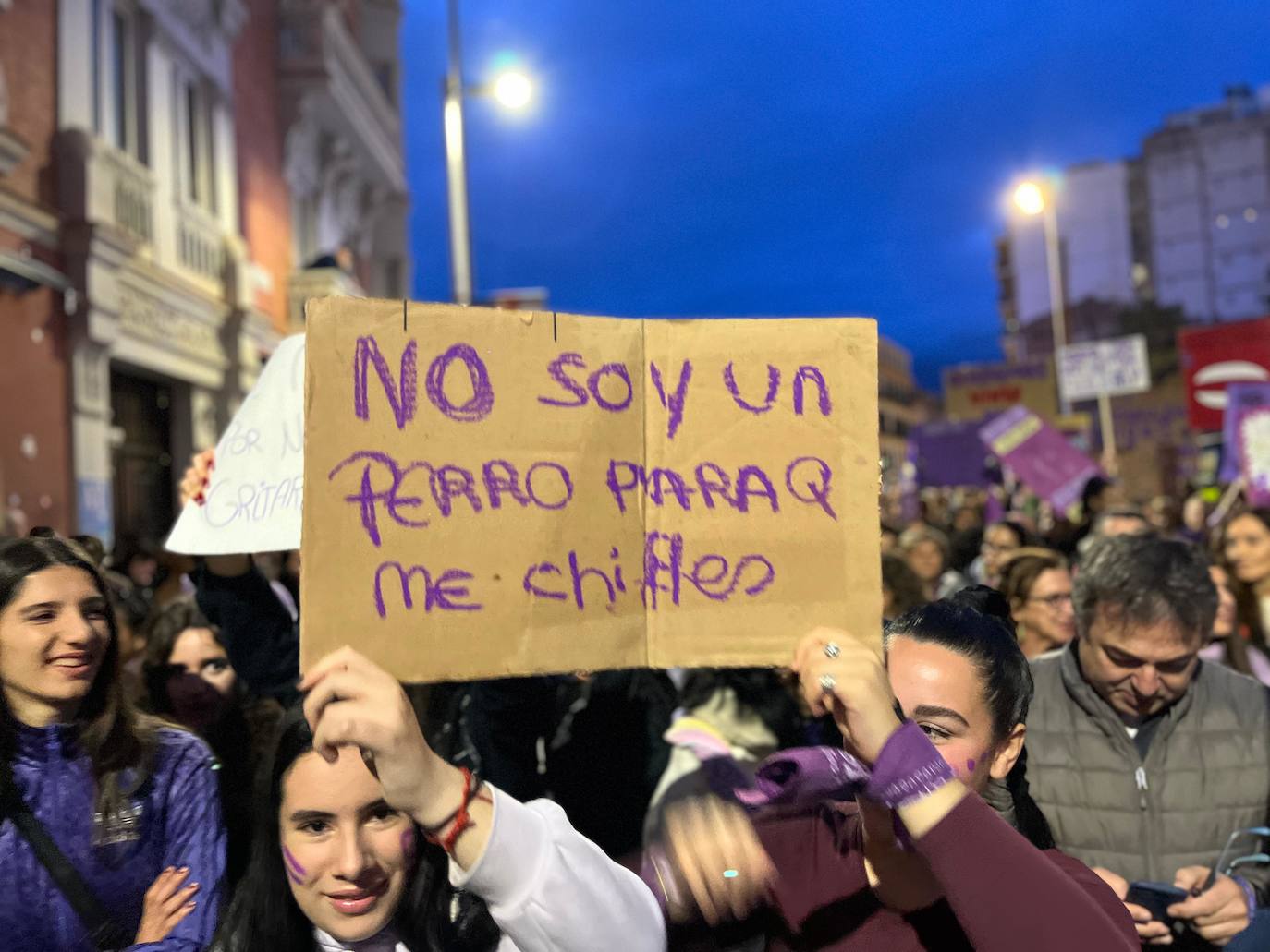 Las pancartas del 8M en Málaga