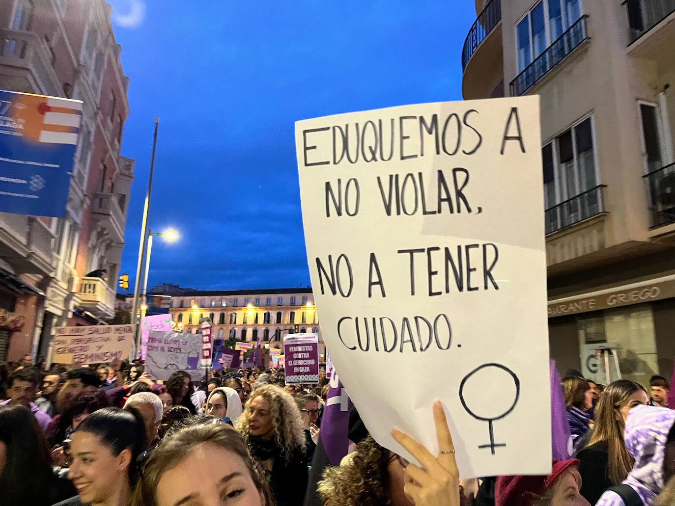 Las pancartas del 8M en Málaga