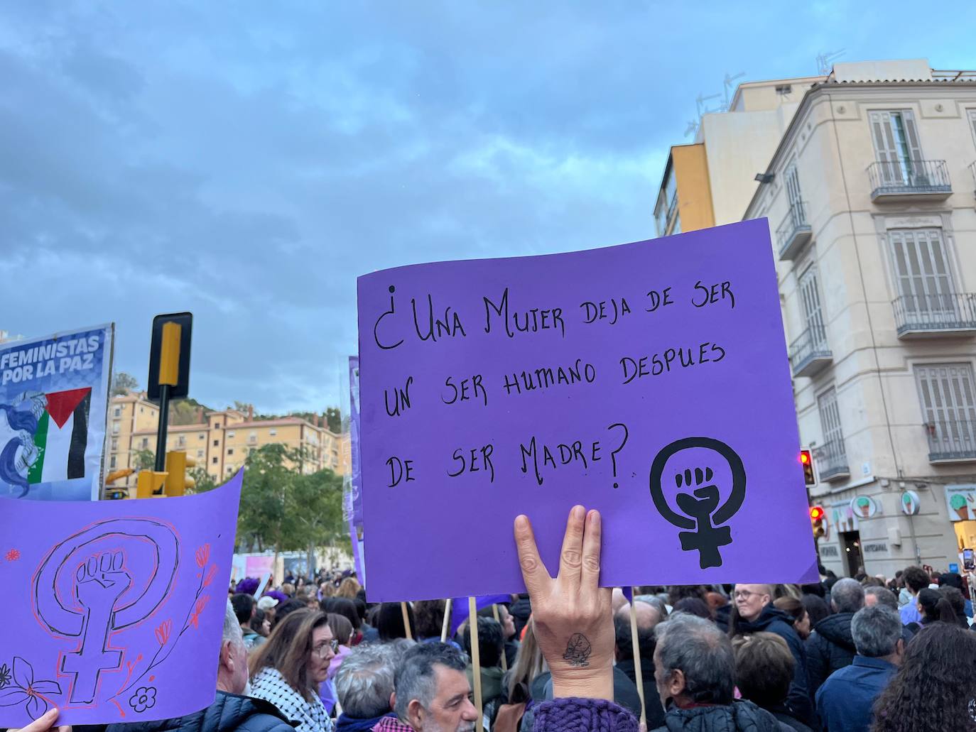 Las pancartas del 8M en Málaga