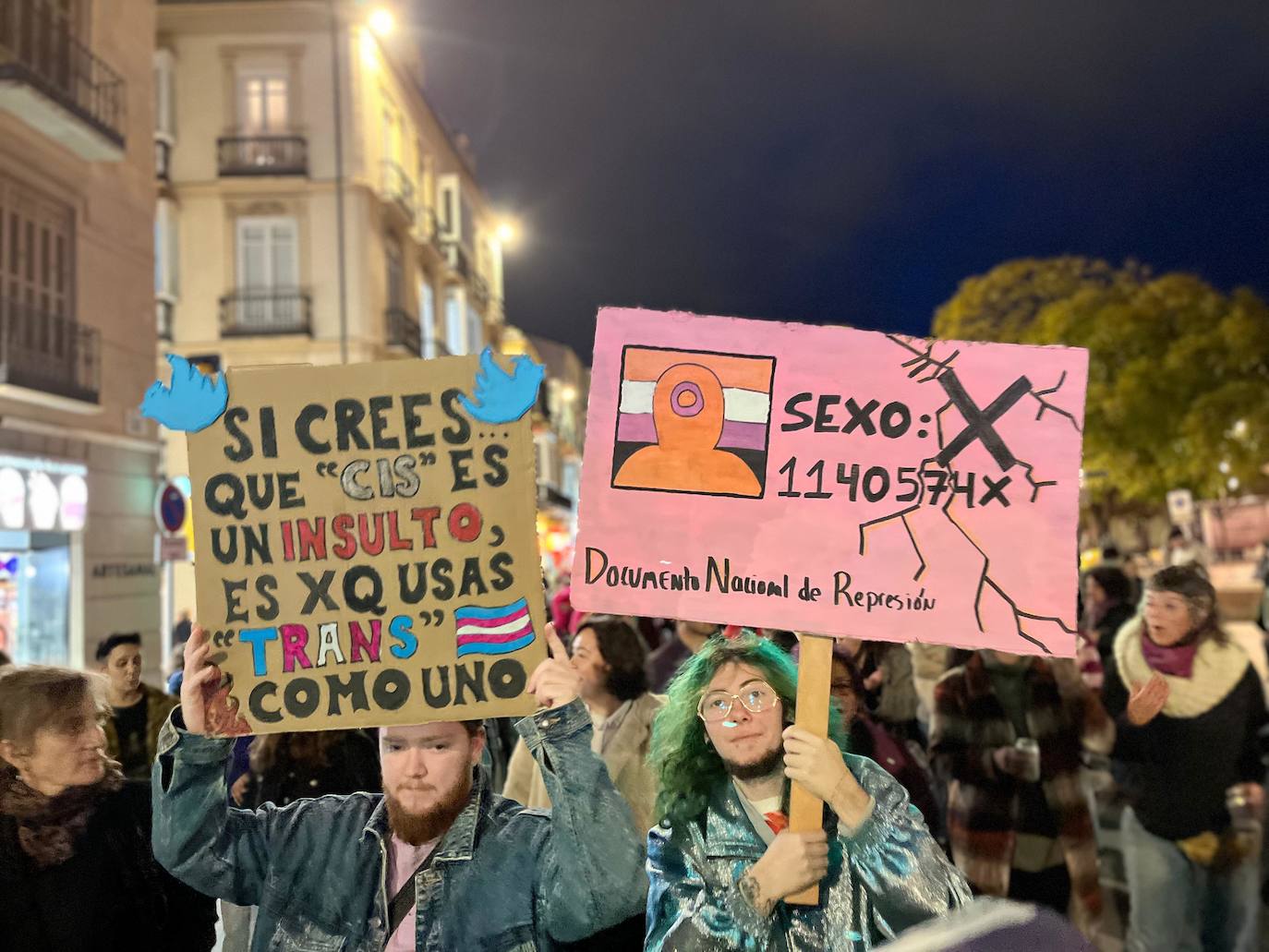 Las pancartas del 8M en Málaga