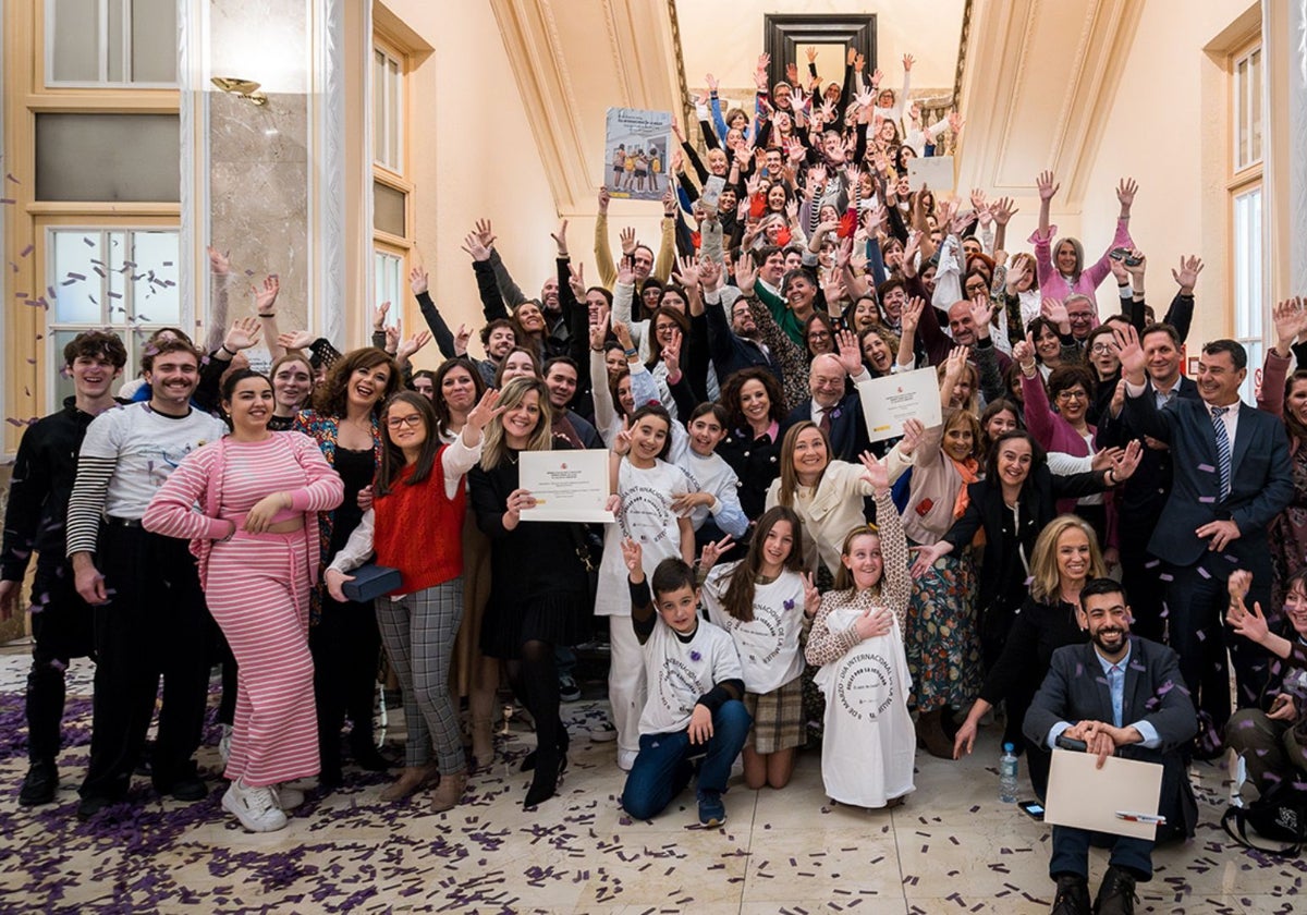 Acto de entrega de los galardones a los ocho institutos reconocidos por el Ministerio de Educación.