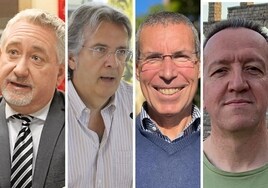 De izquierda a derecha, Enrique Alba, Javier López, Antonio Vallecillo y Antonio Jesús Nebro.