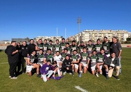 Plantilla del Rugby Málaga de este curso.