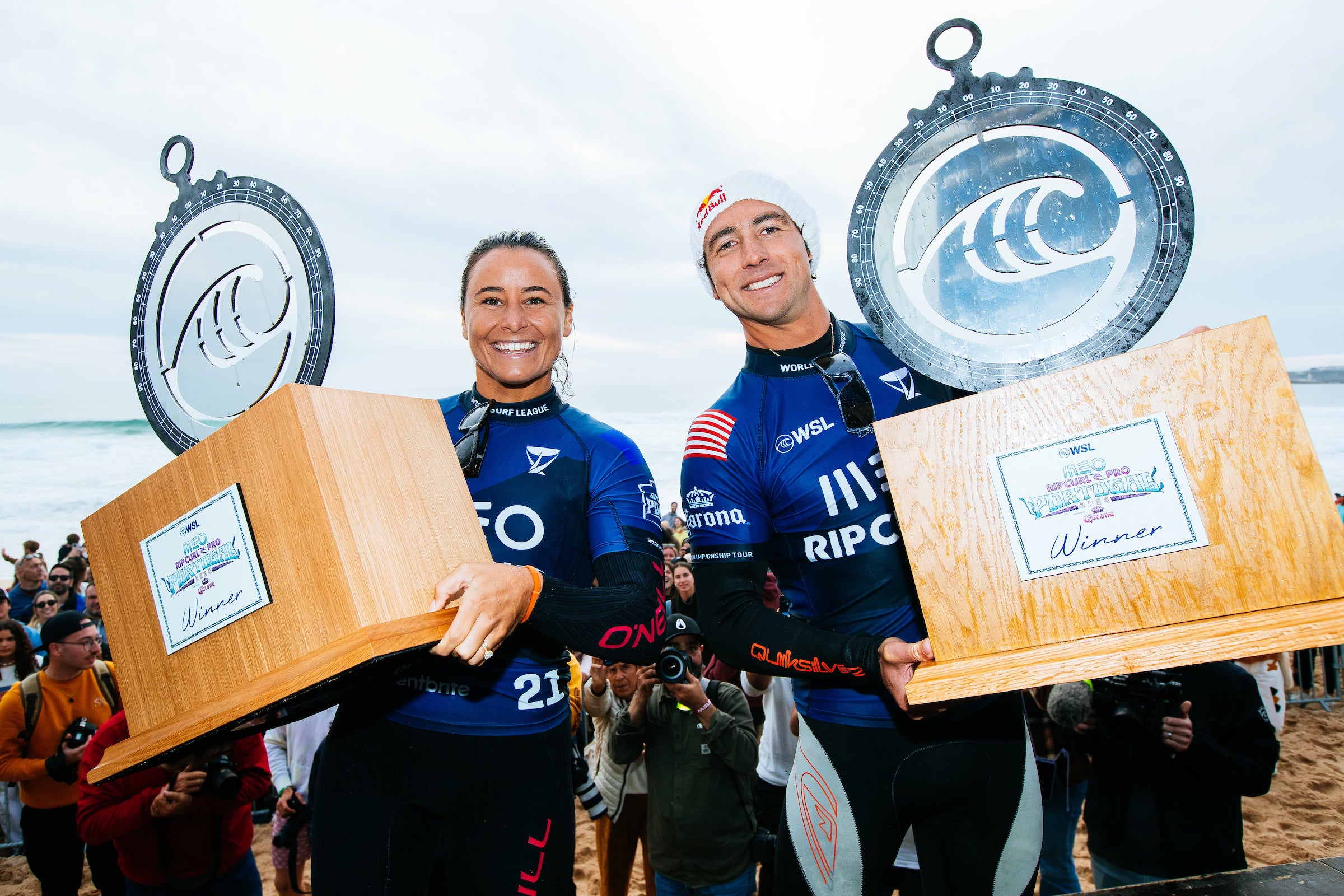 Griffin Colapinto y Johanne Defay logran la victoria en MEO Rip Curl Pro Portugal