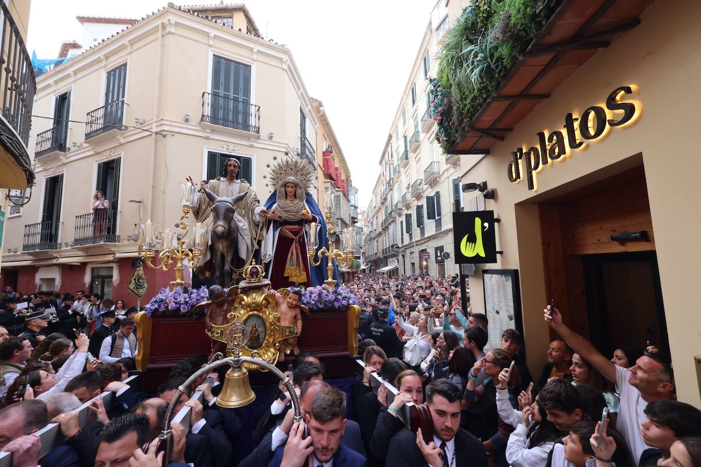 Traslado de Nuestro Padre Jesús a su Entrada en Jerusalén, María Santísima del Amparo y San Juan Evangelista (Pollinica).