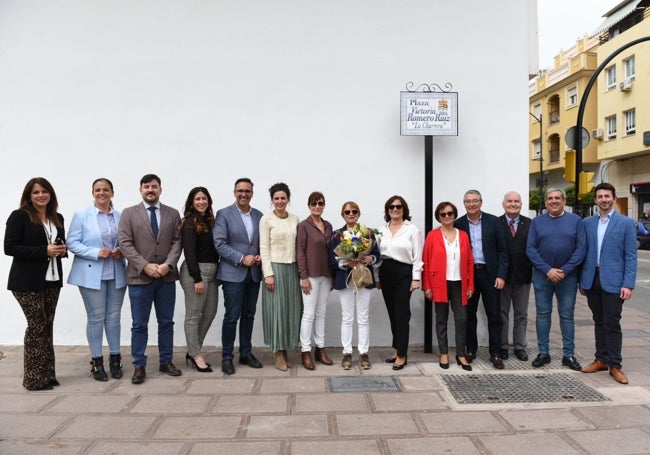 Inauguración de la placa conmemorativa.